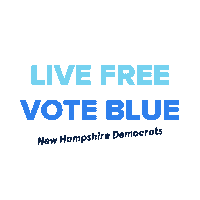 nhdemocraticparty vote election voting democrat Sticker