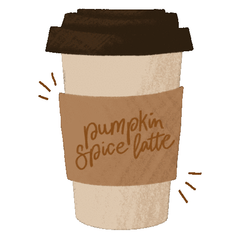 Coffee Shop Fall Sticker by lakenbiletskiart