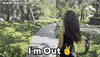 Out Of Here GIF by Djemilah Birnie
