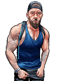 Fitness Muscle Sticker by eBibs
