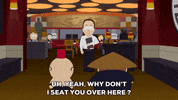 walking restaurant GIF by South Park 