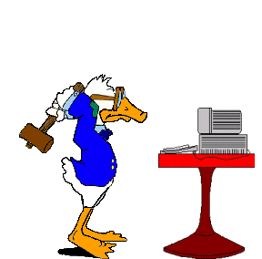 Angry Computer Sticker
