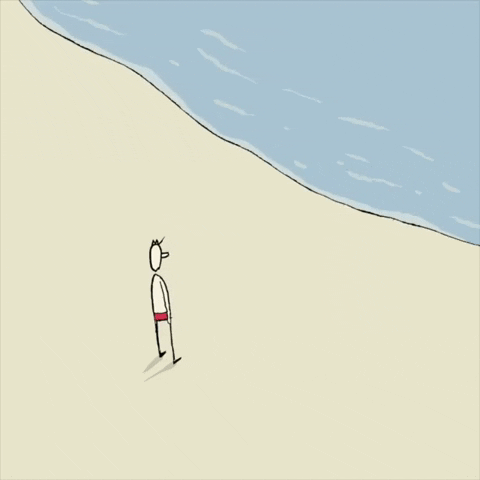 yuvalrob animation illustration beach waves GIF