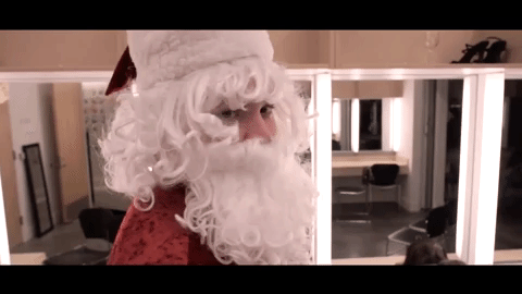 santa wink GIF by Linfield College