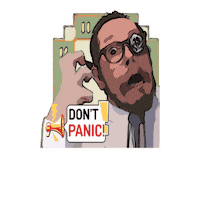 Panic Zachar Sticker by NACHTSCHIMMEN Music-Theatre-Language NIGHTSHADES
