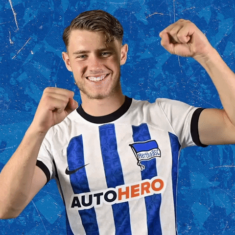 Happy Football GIF by Hertha BSC