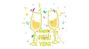 new year party Sticker by Goldcar