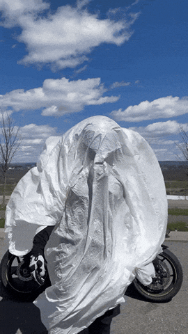 modcmoto giphyupload scary ghost motorcycles GIF