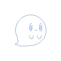 mellowsupreme pixel halloween ghost pixel art Sticker
