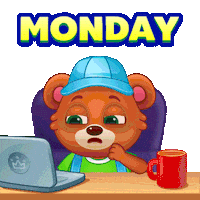 Tired Wake Up Sticker by Lucas and Friends by RV AppStudios