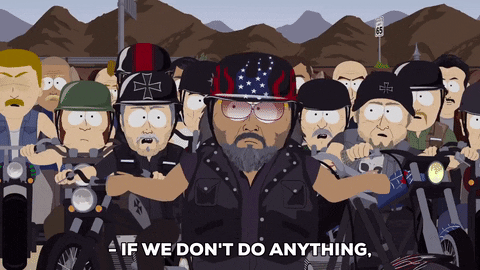 contemplating harley-davidsons GIF by South Park 