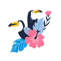 Beach Flower Sticker by dockandbay