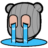 Sad Tears Sticker by a KID called BEAST