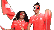 Switzerland Celebrating Sticker by Swiss Football Association