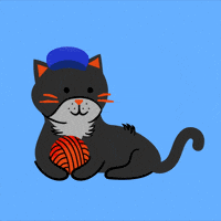 International Cat Day Party GIF by Jessica Lau
