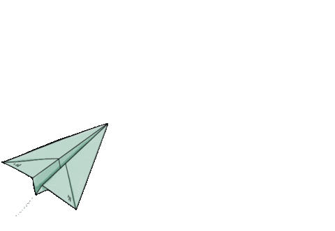 Paper Airplane Sticker by Il Gufo