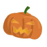 Halloween Orange Sticker by Artips Factory