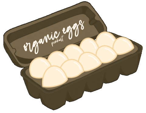 Chicken Egg Sticker by Regina Awang