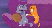 Cats Laughing GIF by Kitty Is Not A Cat