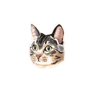 Cat Marzipan Sticker