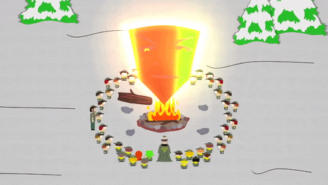 fire spinning GIF by South Park 