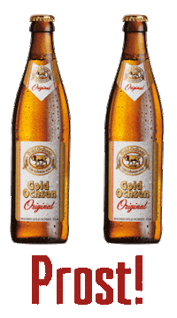 goldochsen party bier prost feiern Sticker