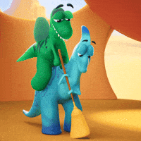 Excited Over There GIF by Claynosaurz
