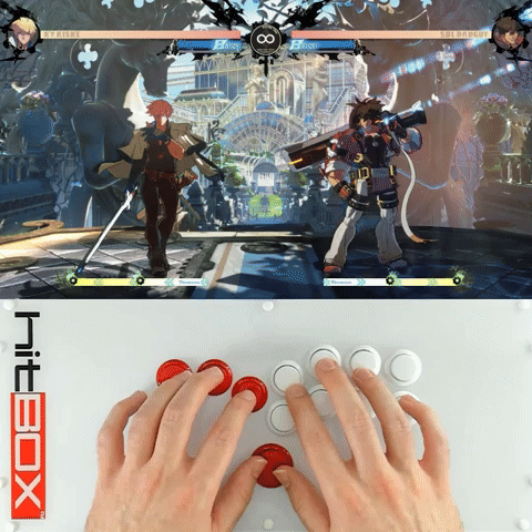 HB - GGST - Ky Kiske - QCFx2 SOCD from Forward