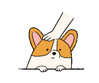 Eatmushroom dog illustration life corgi Sticker