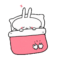 maddycha pink tired sleep bunny Sticker