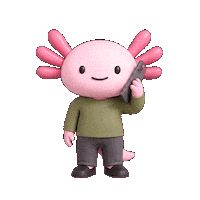 Pink Telephone Sticker by Hello Axel