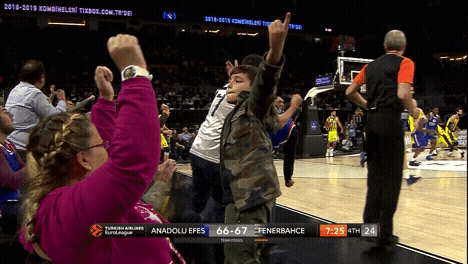 excited lets go GIF by EuroLeague