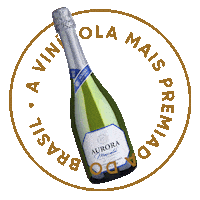 Prosecco Moscatel Sticker by Vinícola Aurora