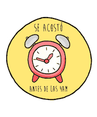 arrozconmango dormir freelancer reloj madrugada Sticker