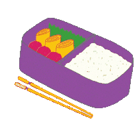 Lunch Box Food Sticker by Teuko