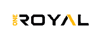 OneRoyalTrading crypto black yellow bitcoin Sticker