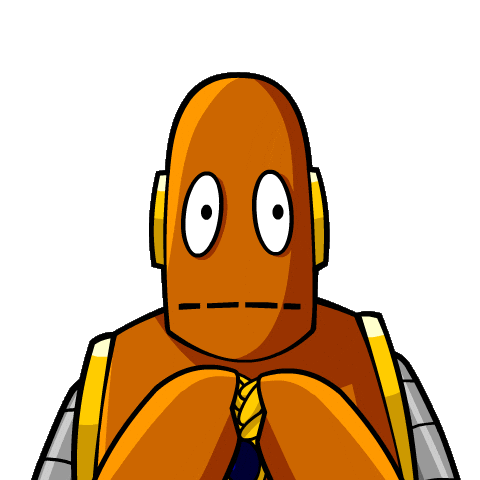 Scared Robot Sticker by BrainPOP