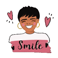 Girl Smile Sticker