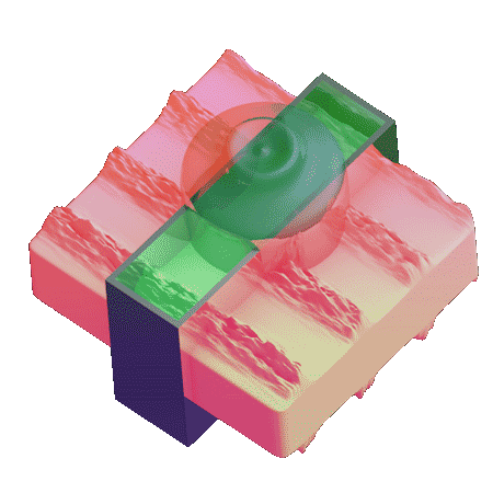 Glitching Computer Generated Sticker by Vince Mckelvie