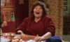 roseanne laughing GIF