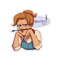 vokigames sad halloween artist bored Sticker