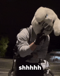 Bunny Be Quiet GIF