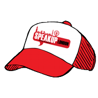 speakuplondon school hat london student Sticker