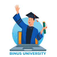 Wisuda Binusian Sticker by gabung_binus