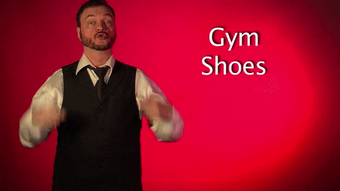 sign language gym shoes GIF by Sign with Robert