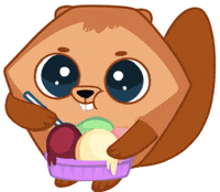 Ice Cream Spoon GIF by Bibi.Pet