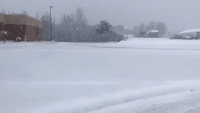 May Snow Blankets Michigan Town