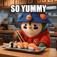 Happy Sushi Bar GIF by ZaddyFi