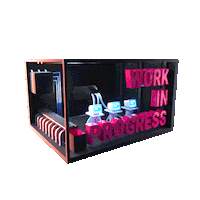 Work In Progress Computer Sticker by StudioRewind