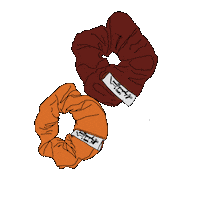 carlligraphy fall scrunchie hair tie carlligraphy Sticker